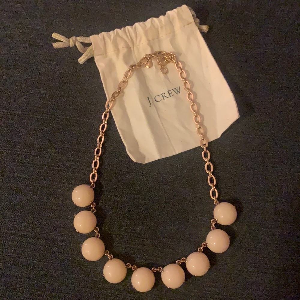 Jcrew Pink Bubble Statement Necklace - Adjustable - image 1